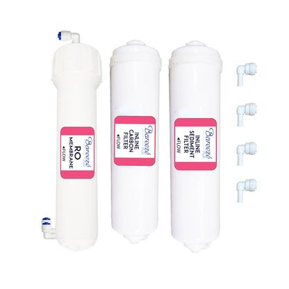 Bareeze Pure Filter Kit for Kent Grand Plus RO Water Purifier One Year Service Kit for Kent Water Purifiers
