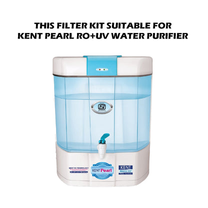 Bareeze Pure Service Filter Kit for Kent Pearl RO+UV Water Purifier One Year Service Kit for Kent Pearl RO+UV Water Purifier