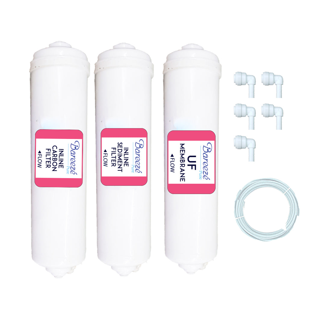 Bareeze Pure Filter Kit for Kent Ultra Storage UV+UF Water Purifier
