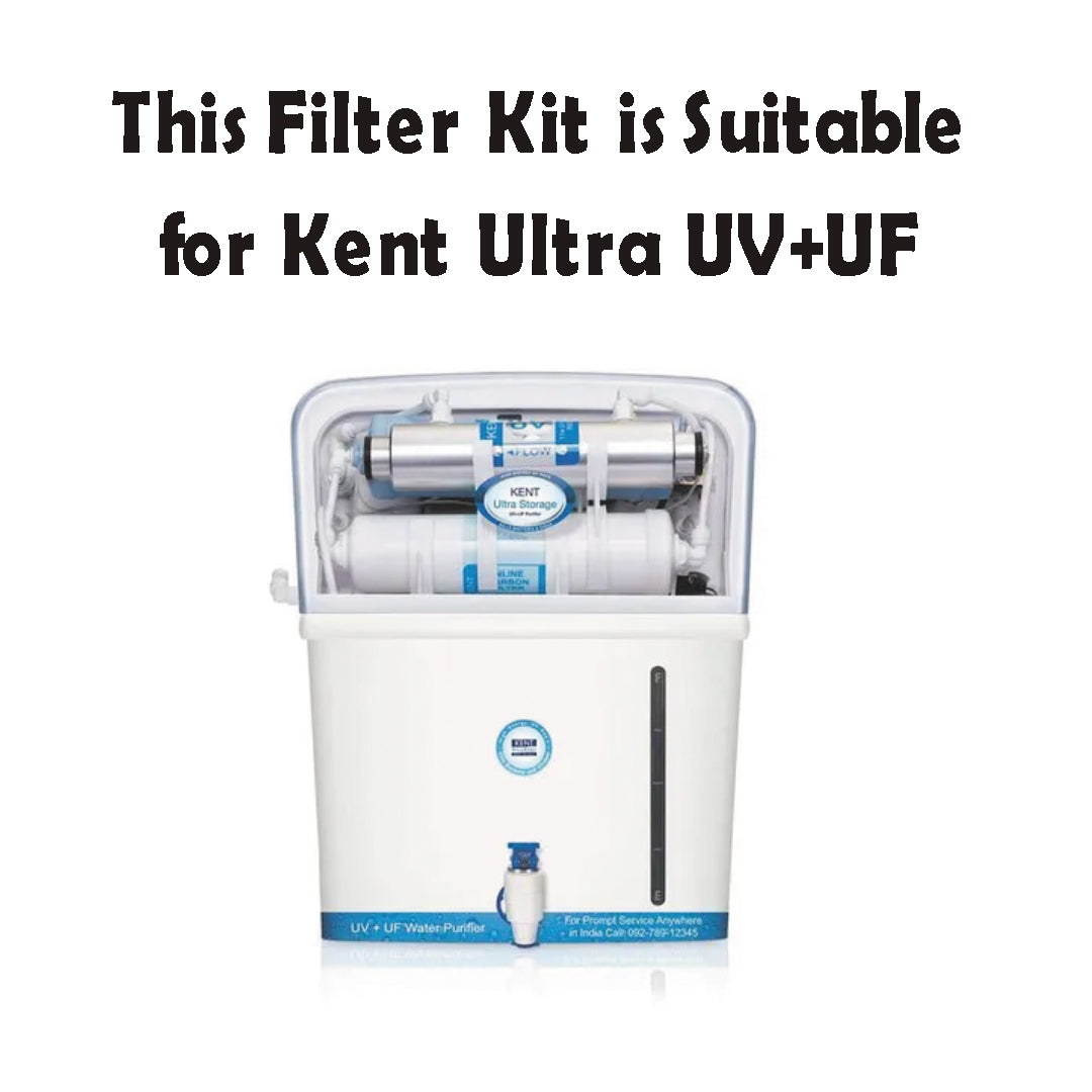 Bareeze Pure Filter Kit for Kent Ultra Storage UV+UF Water Purifier