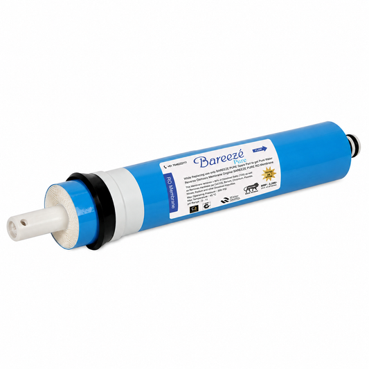 Bareeze Pure High Flow 100 GPD RO Membrane Dolphin Type – Universal Fit for All Water Purifiers | Works Up to 2000 TDS