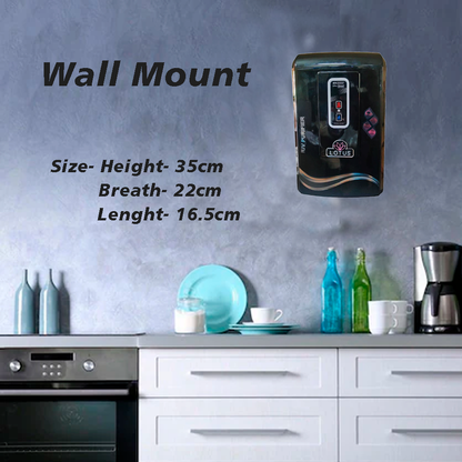 Aqua Product Lotus Water Purifier UV+Alkaline Premium Metallic Black Suitable For Corporation Water Works upto 200tds Non-Storage Water Purifier
