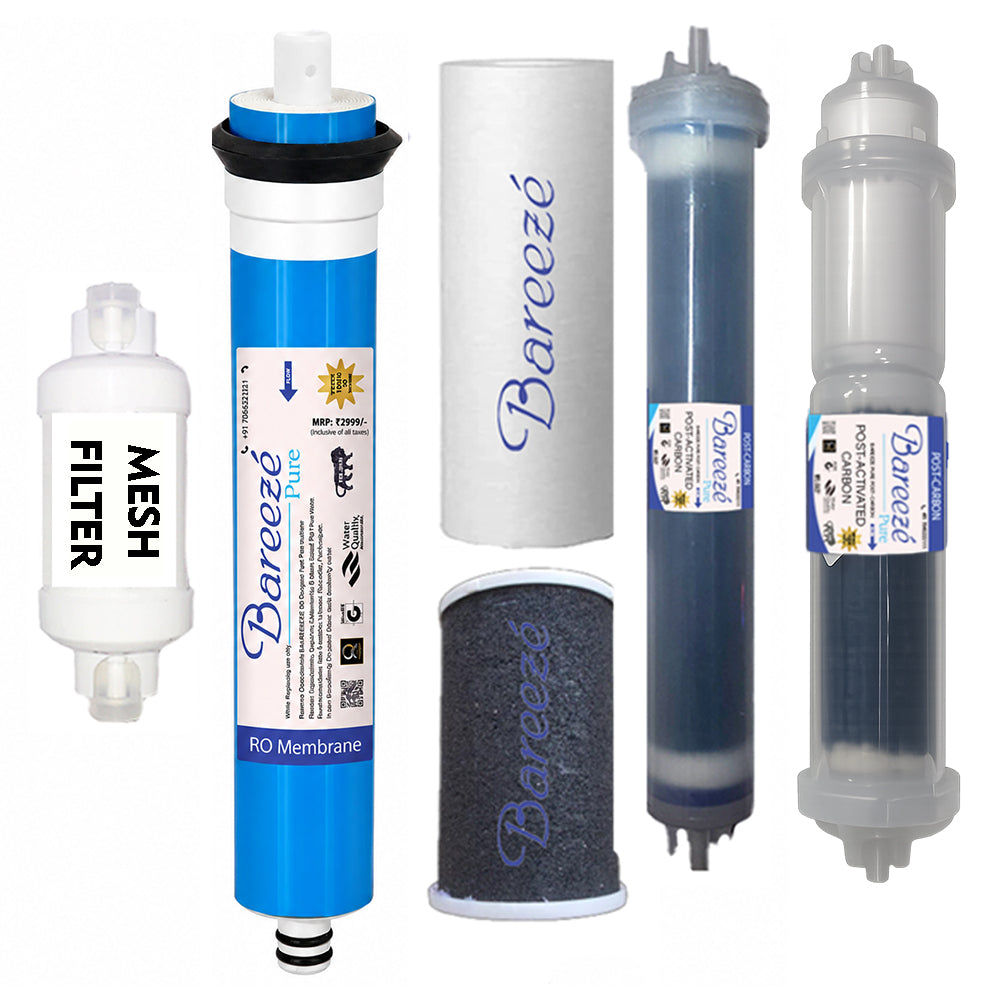 Bareeze Pure Compatible Filter Service Kit for Pureit Vital Max RO+UV+MP Water Purifier