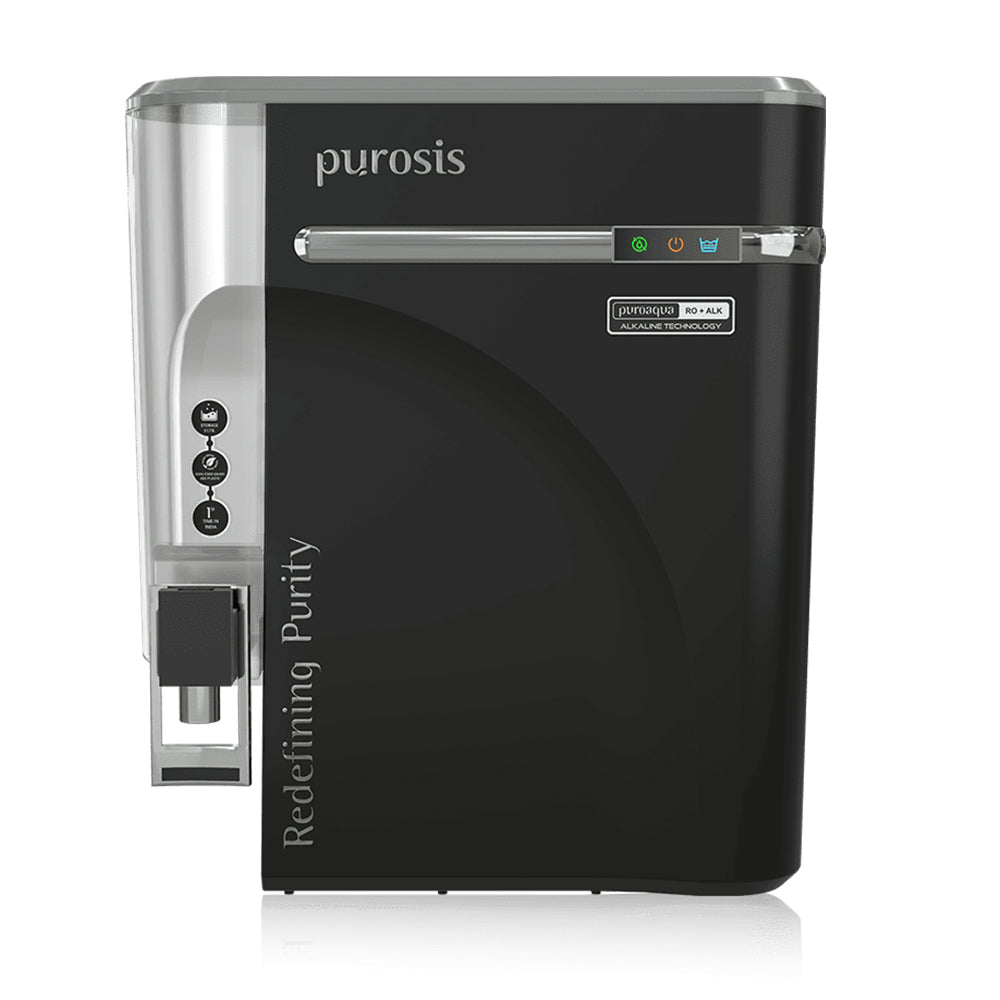 Purosis PUROAQUA 9 Ltr RO+UV+TDS+Alkaline Water Purifier Premium Metallic Matt Black Puroaqua 9 Ltr – buy online India | A...