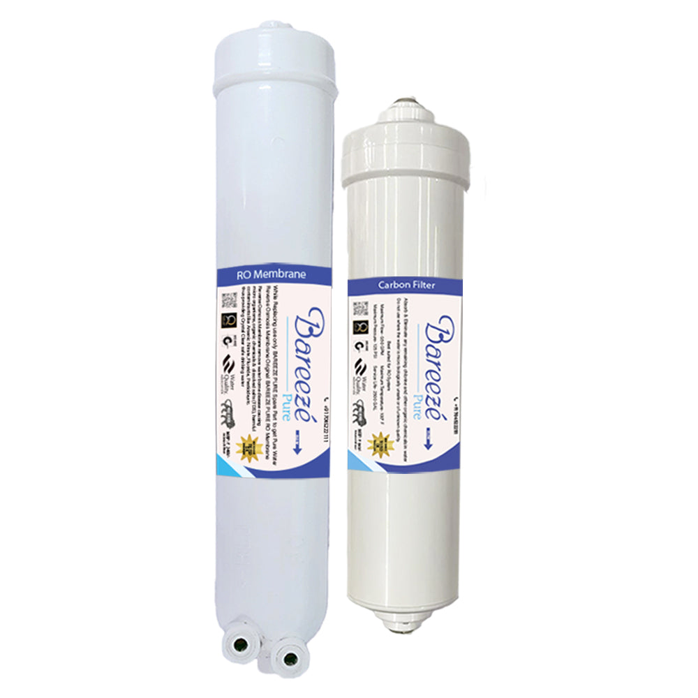 Bareeze Pure Compatible Filter Service Kit for Pentair Reverse Osmosis System Water Purifier