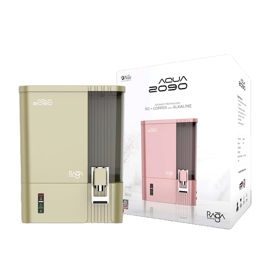 Aqua 2090 Raga Series RO+UV+TDS+Alkaline+Copper Water Purifier – Premium Metallic Heritage Gold