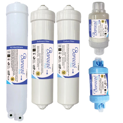 BBareeze Pure Service Filter Kit Compatible with Kent Pearl RO+UV Water Purifier One Year Service Kit for Kent – replaceme...