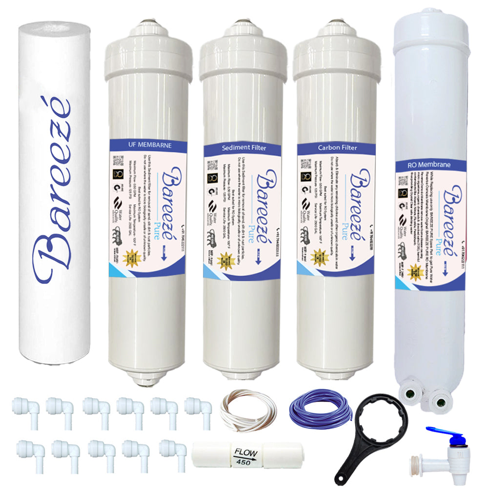 Bareeze Pure Compatible Filter Service Kit for Kent Grand RO+UF Water Purifier
