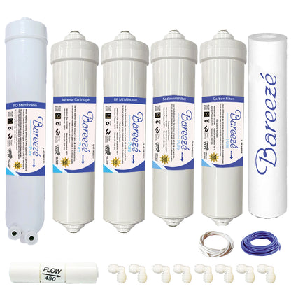 Bareeze Pure Compatible Filter Service Kit for Faber Galaxy RO+UF+MAT Water Purifier