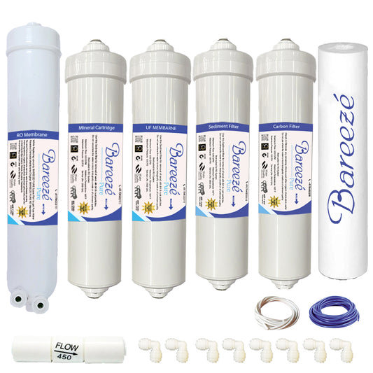 Bareeze Pure Compatible Filter Service Kit for Faber Galaxy RO+UF+MAT Water Purifier