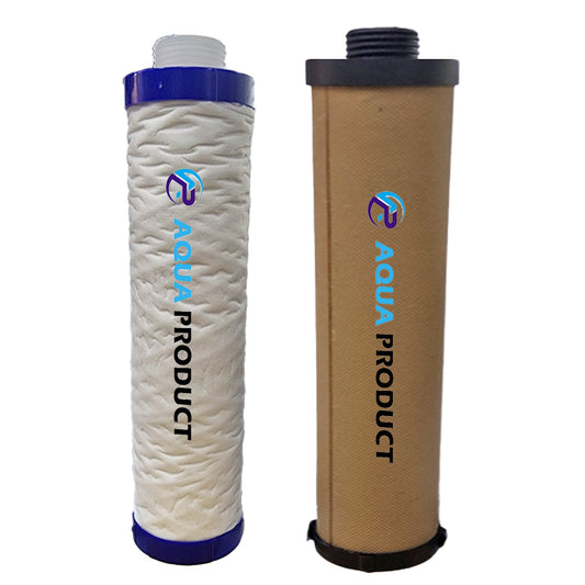 Bareeze Pure Filter Kit for Aquasure Crystal UV Water Purifier Carbon Block and Threaded PP Filter Prefilter Cartridge for Aquaguard Aquasure Crystal UV