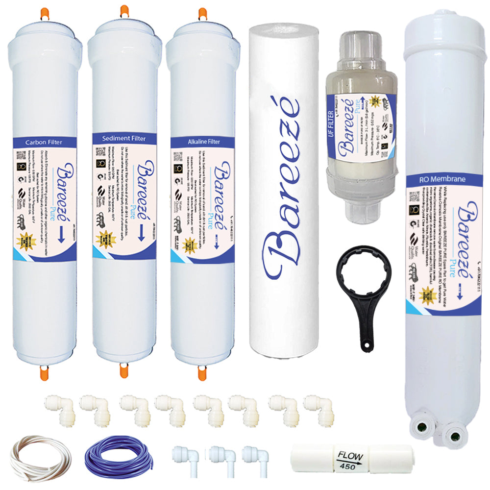 Bareeze Pure Compatible Filter Service Kit for Whirlpool Minerala Platinum Plus RO+UF Water Purifier