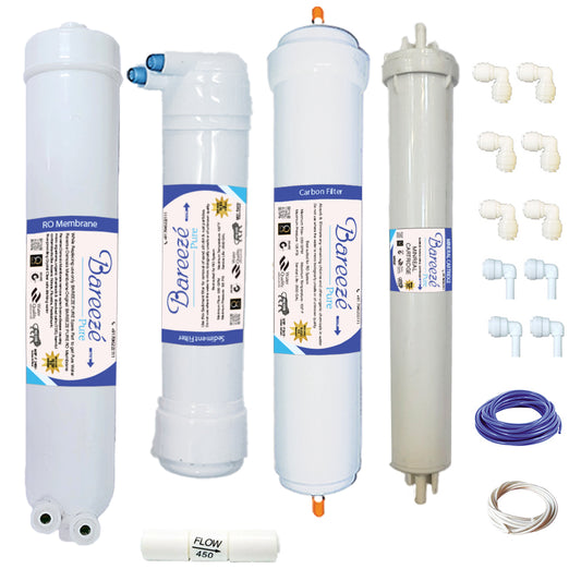 Bareeze Pure Service Filter Kit Compatible With Livpure Bolt RO+UV+Mineral Water Purifier Livpure Bolt RO+UV+Mineral Filter Kit
