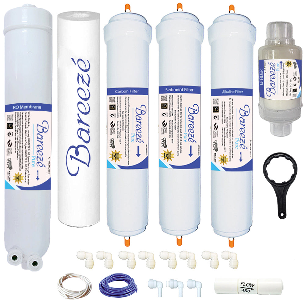 Bareeze Pure Compatible Filter Service Kit for Whirlpool Minerala Ultra Plus RO+UV+UF Water Purifier