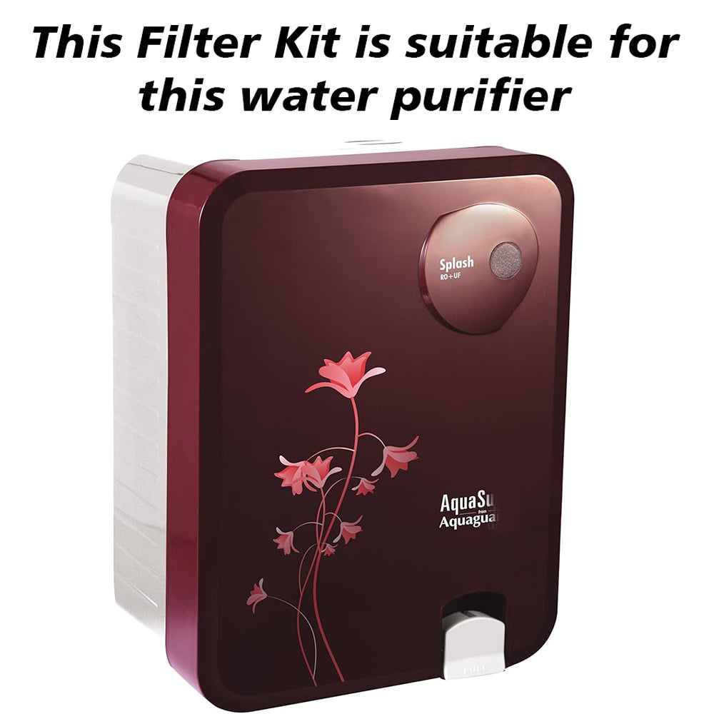 Bareeze Pure Service Filter Kit Compatible with Aquaguard Aquasure Splash RO+UF+MTDS Water Purifier