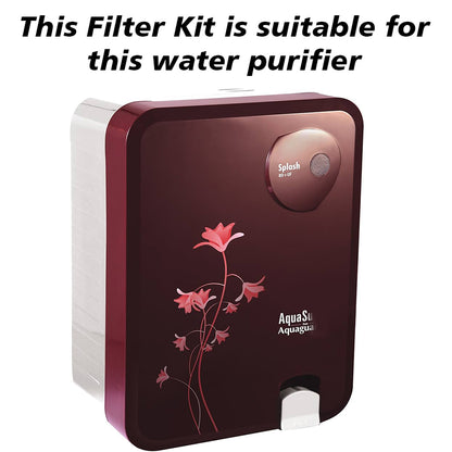 Bareeze Pure Service Filter Kit Compatible with Aquaguard Aquasure Splash RO+UF+MTDS Water Purifier