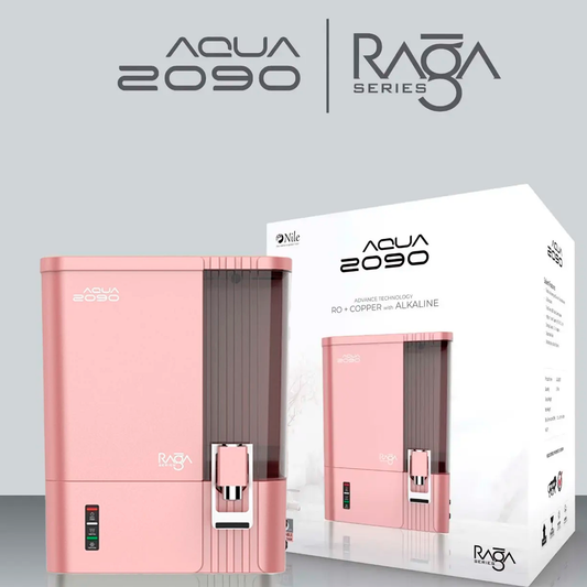 Aqua 2090 Raga Series RO+UV+TDS+Alkaline+Copper Water Purifier – Premium Metallic Ruby Pink