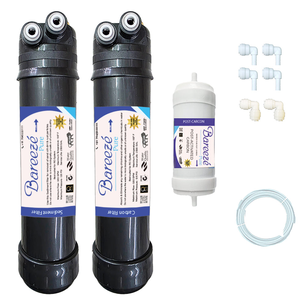 Bareeze Pure Filter Kit for Aquaguard UTC UV Booster Water Purifier Complete Service Kit