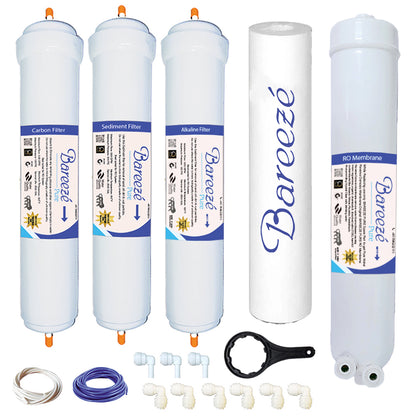 Bareeze Pure Compatible Filter Service Kit for Whirlpool Minerala 90 Platinum RO+MES Water Purifier
