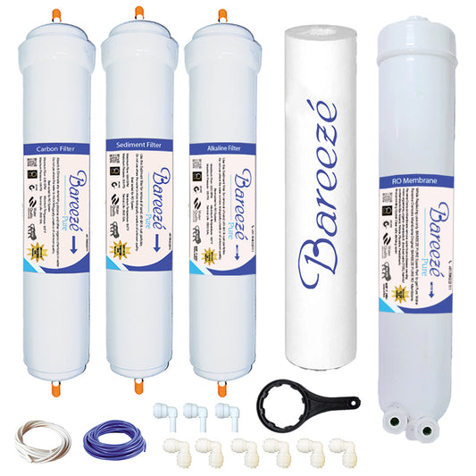 Bareeze Pure Compatible Filter Service Kit for Whirlpool Minerala 90 Elite RO Water Purifier