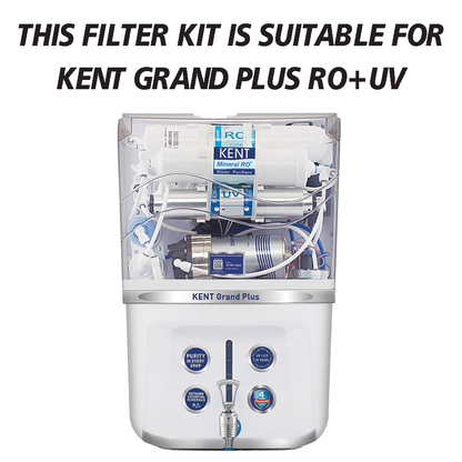 Bareeze Pure Filter Kit for Kent Grand Plus RO Water Purifier One Year Service Kit for Kent Water Purifiers