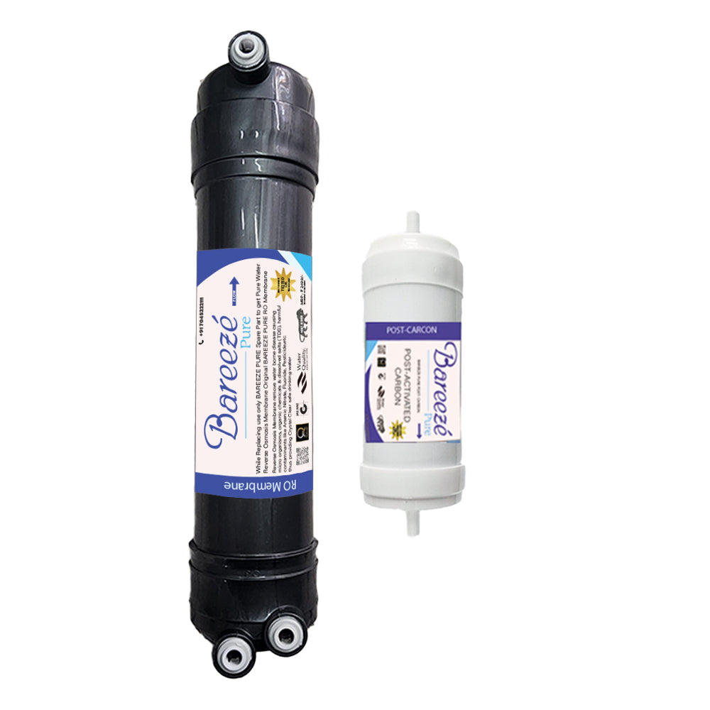 Bareeze Pure Filter Kit for Aquaguard Aquasure Smart Plus RO+UV+MTDS Water Purifier Complete Service Kit for One Year