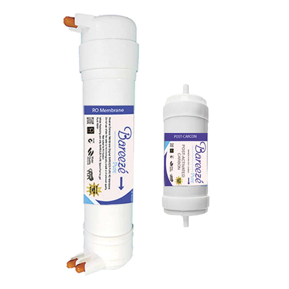 Bareeze Pure Service Filter Kit Compatible with Aquaguard Aquasure Nano RO Water Purifier