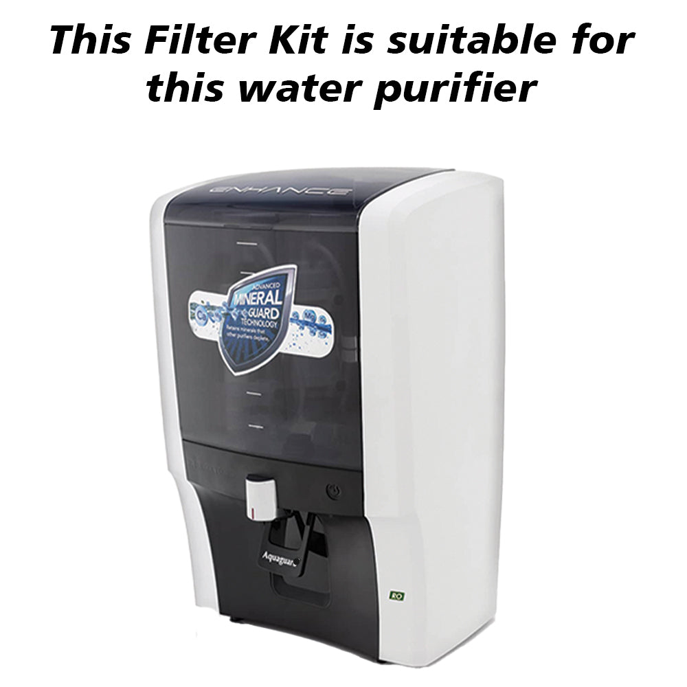 Bareeze Pure Service Filter Kit Compatible With Aquaguard Enhance RO+UV Water Purifier