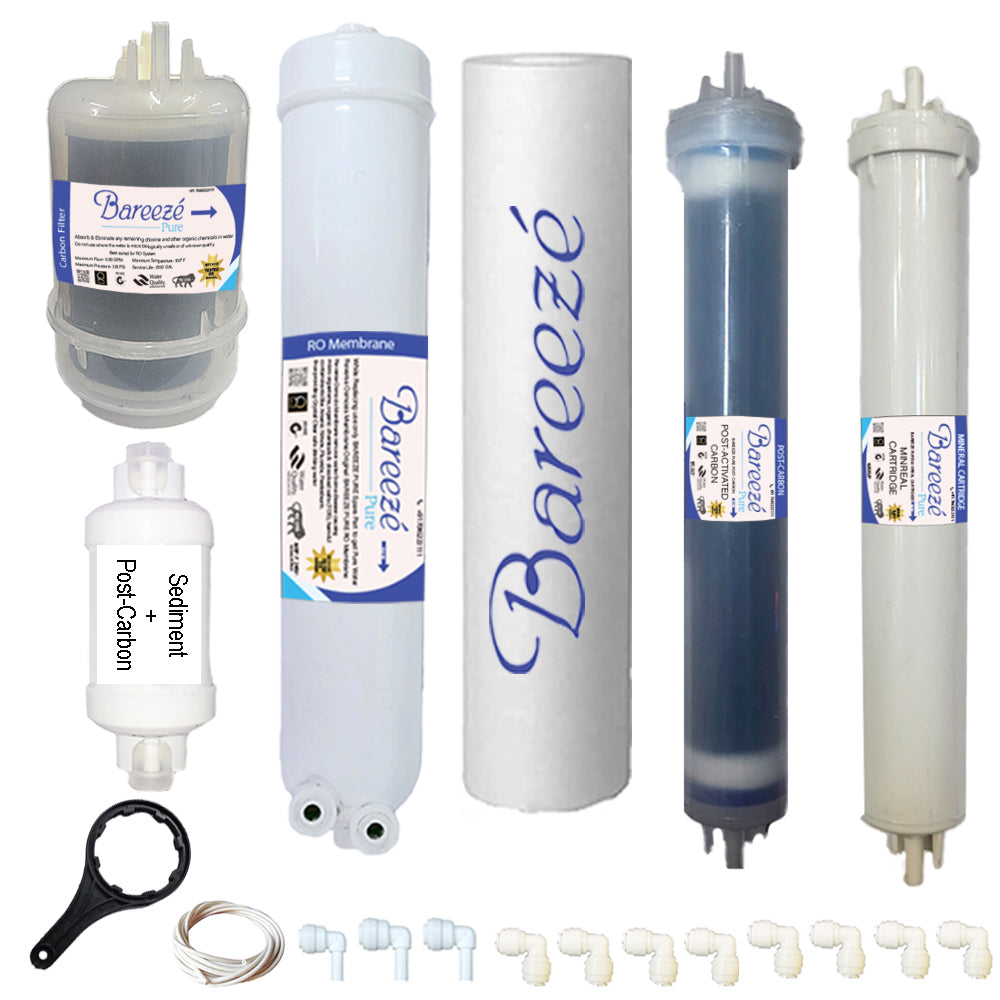 Bareeze Pure Compatible Filter Service Kit for Pureit Ultima Mineral RO+UV Water Purifier