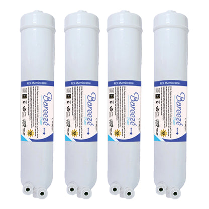 Bareeze Pure Filter Kit for Aquaguard Reviva 50-S Commercial Water Purifier 2OINCH Threaded 2-Carbon Block, 2- Prefilter Cartridge and 4-RO Membrane 100GDP