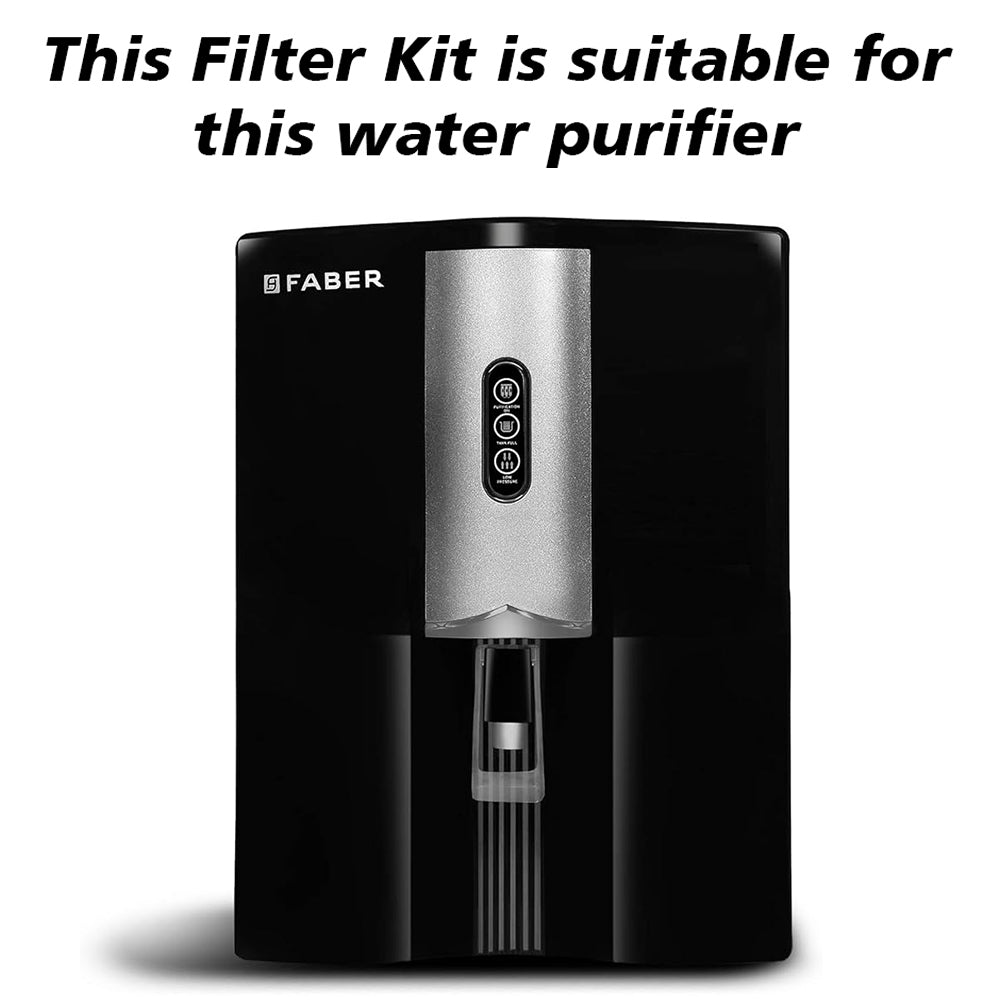 Bareeze Pure Compatible Filter Service Kit for Faber Galaxy Plus RO+UV+UF+MAT Water Purifier