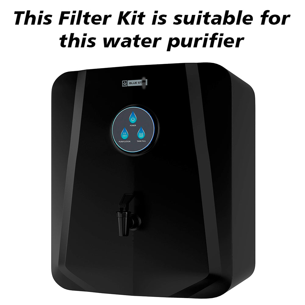 Bareeze Pure Compatible Filter Service Kit for Bluestar Genia RO+UV Water Purifier