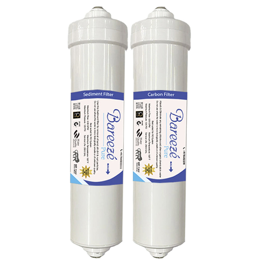 Bareeze Pure Compatible Filter Service Kit for Midea Carrier RO+UV Water Purifier MWPRU080CL7