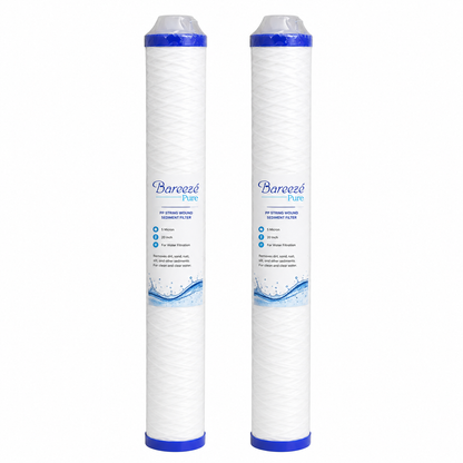 Bareeze Pure 20 Inch Threaded Sediment Prefilter Cartridge For Commercial Water Purifier