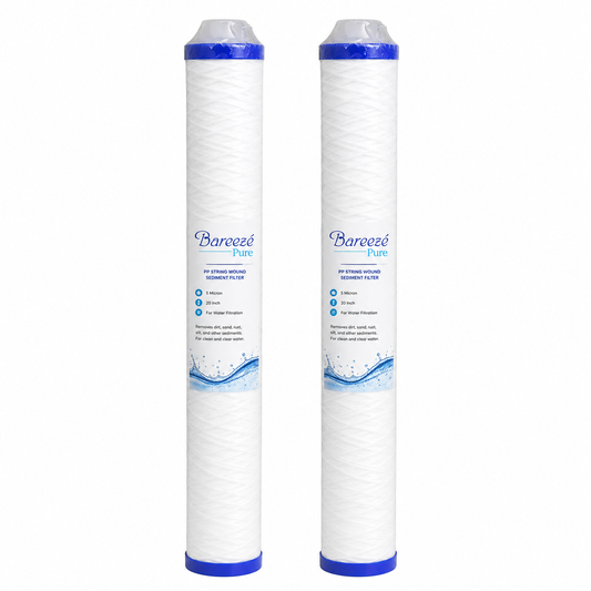 Bareeze Pure 20 Inch Threaded Sediment Prefilter Cartridge For Commercial Water Purifier