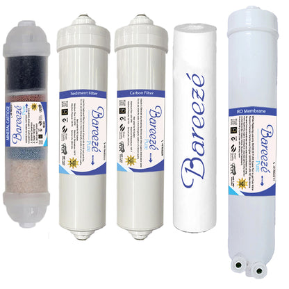 Bareeze Pure Compatible Filter Service Kit for Bluestar Eleanor RO+UV+Alkaline+Copper Water Purifier