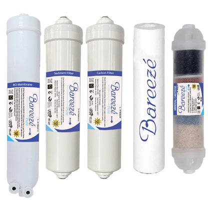 Bareeze Pure Compatible Filter Service Kit for Bluestar Excella RO+UV+Copper Water Purifier