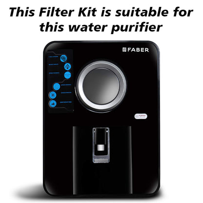 Bareeze Pure Compatible Filter Service Kit for Faber Altroz RO+UV+UF+MAT Water Purifier