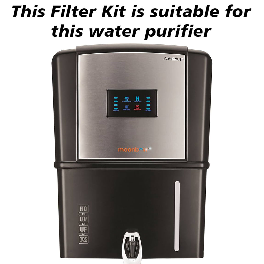 Bareeze Pure Compatible Filter Service Kit for Hindware Moonbow Achelous RO+UV+UF Water Purifier