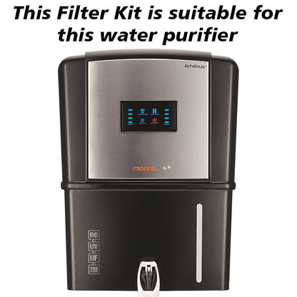 Bareeze Pure Compatible Filter Service Kit for Hindware Moonbow Achelous RO+UV+UF Water Purifier