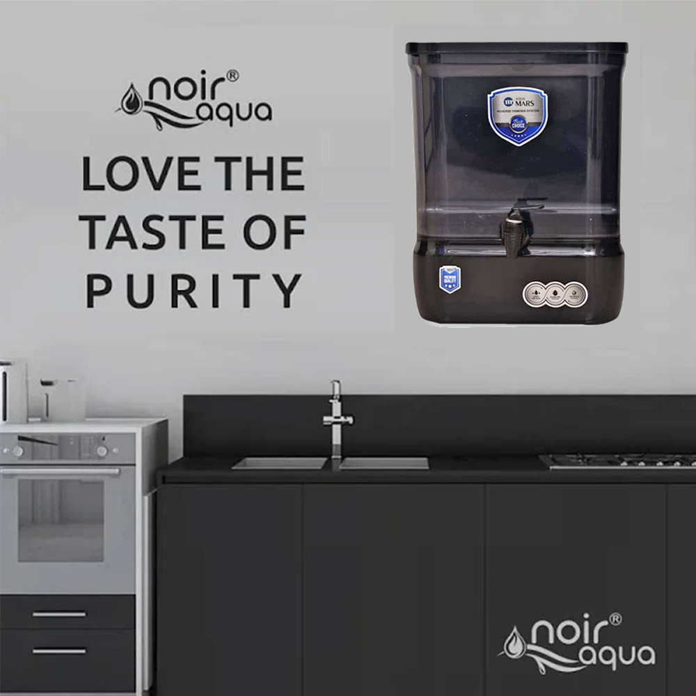 Aqua Mars RO+UV+TDS Water Purifier Premium Metallic Black (9L)