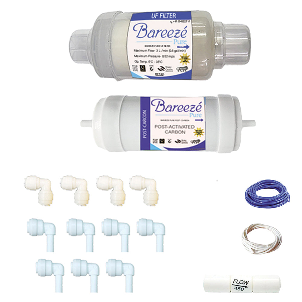 Bareeze Pure Service Filter Kit Compatible with Aquasure Maxima RO+UF Water Purifier