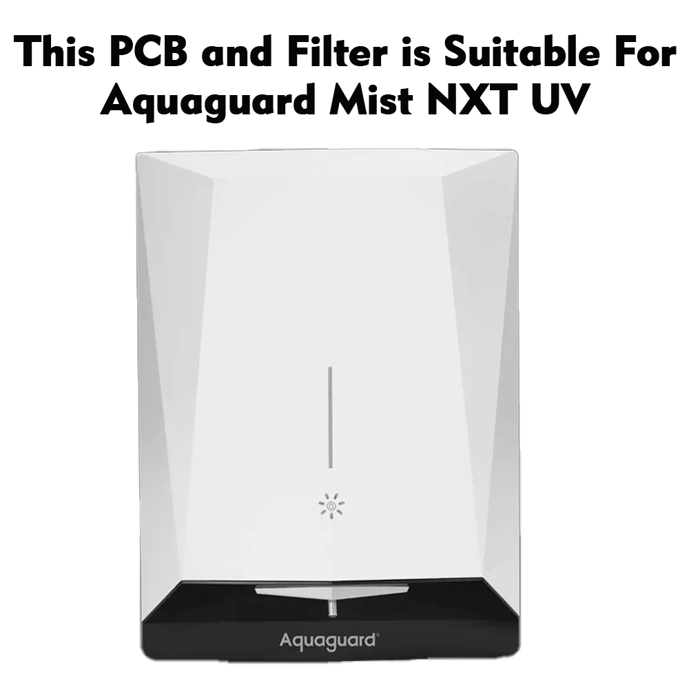 Bareeze Pure Filter Kit for Aquaguard MIST NXT UV - Full Service Kit with Bypass PCB