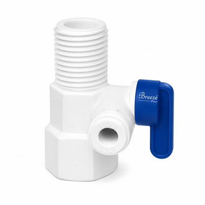 RO Connector Plastic Inlet Valve Set 1/6 Inch (PL6) RO Diverter Valve Set with Teflon Tape Suitable for Aquaguard Water Purifier