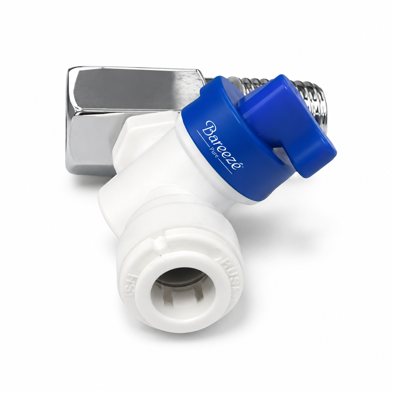 RO Connector Plastic Inlet Valve Set 1/8 Inch (PL8) RO Diverter Valve Set with Teflon Tape Suitable for Commercial Water Purifier