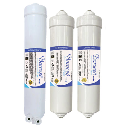 Bareeze Pure Compatible Filter Service Kit for Bluestar Aristo RO+UV+UF+Copper Water Purifier