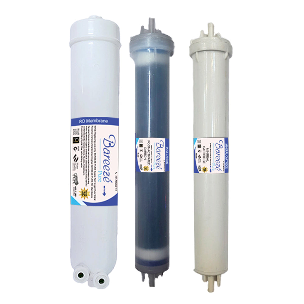 Bareeze Pure Compatible Filter Service Kit for Pureit Ultima Eco Mineral RO+UV+MF Water Purifier