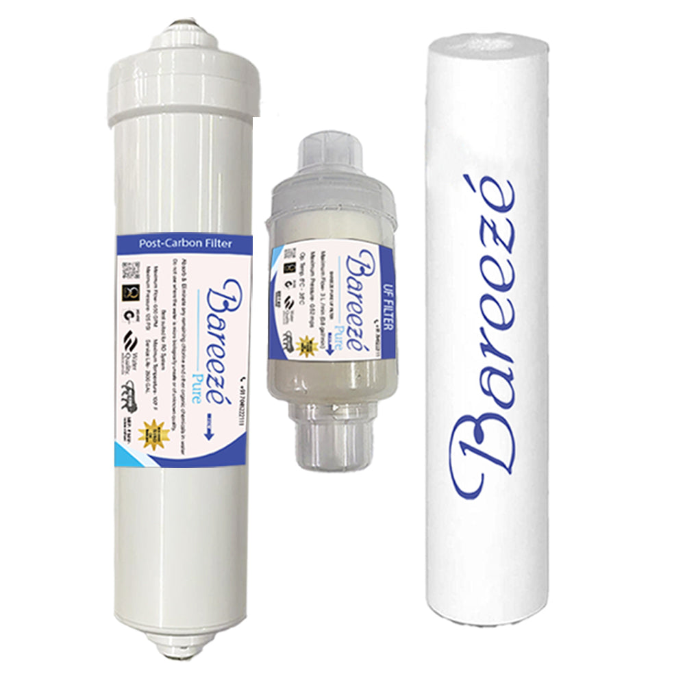 Bareeze Pure Compatible Filter Service Kit for Bluestar Imperia RO+UV+UF Water Purifier