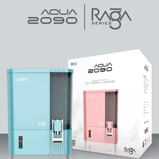 Aqua 2090 Raga Series RO+UV+TDS+Alkaline+Copper Water Purifier – Premium Metallic Sierra Blue