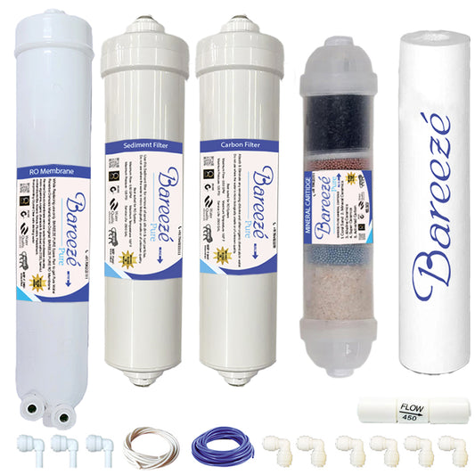 Bareeze Pure Compatible Filter Service Kit for Bluestar Aristo RO+UV+UF+Copper Water Purifier